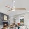 Energetic Lighting LED Ceiling Fan With Light, 120V, Matte White, Natural, 52 in W CFAN-DC3B52-WH - alternate 1